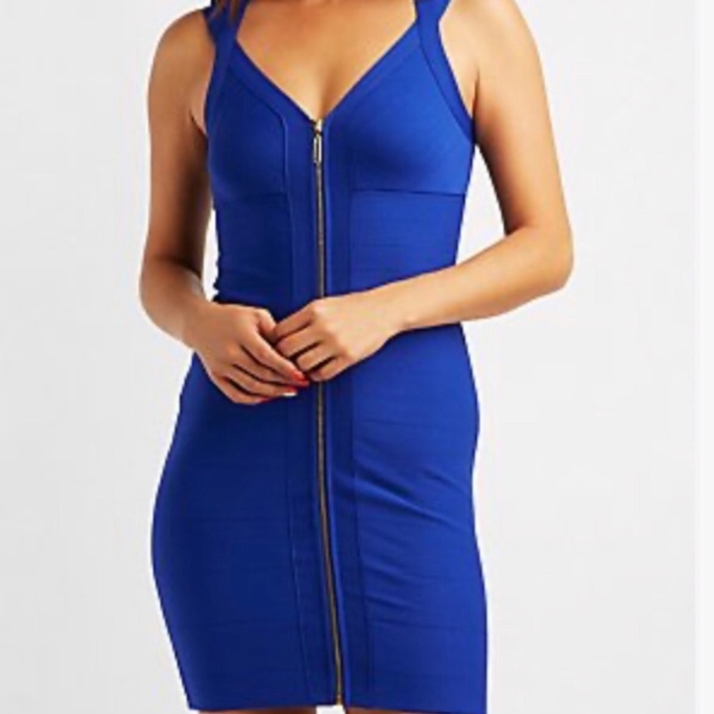 BRAND NEW Cobalt Blue Bandage dress